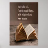 Man is het beste poster voor boeken (Voorkant)