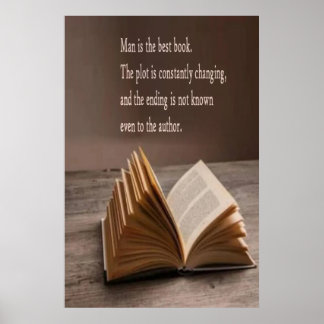 Man is het beste poster voor boeken