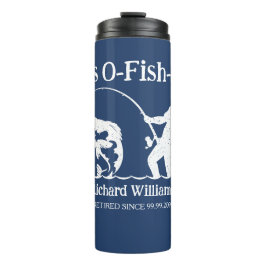 Man is het officiële Fisherman Retirement Party Gi Thermosbeker