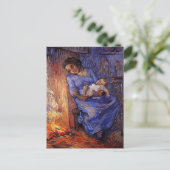 Man is in Zee door Vincent van Gogh Briefkaart (Staand voorkant)