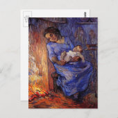 Man is in Zee door Vincent van Gogh Briefkaart (Voorkant / Achterkant)