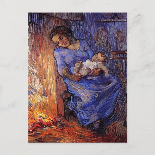 Man is in Zee door Vincent van Gogh Briefkaart (Voorkant)