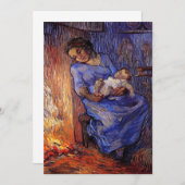 Man is in Zee door Vincent van Gogh Invitation (Voorkant / Achterkant)