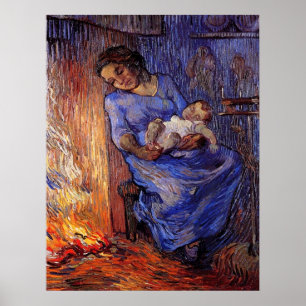 Man is in Zee door Vincent van Gogh Poster