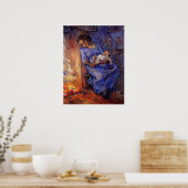 Man is in Zee door Vincent van Gogh Poster (Keuken)