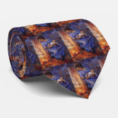 Man is in Zee door Vincent van Gogh Stropdas (Opgerold)