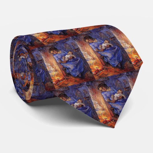 Man is in Zee door Vincent van Gogh Stropdas (Opgerold)
