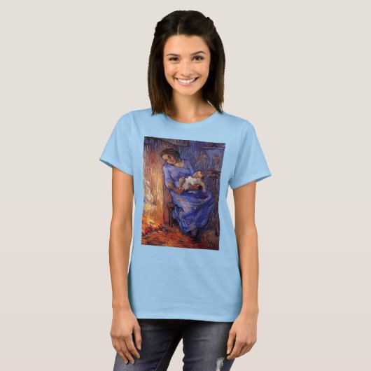 Man is in Zee door Vincent van Gogh T-shirt (Voorkant volledig)