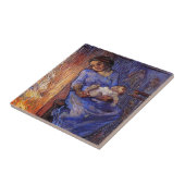 Man is in Zee door Vincent van Gogh Tegeltje (Zijkant)