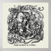 Man is maar een worm poster (Voorkant)