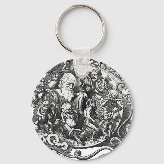 Man is maar een worm sleutelhanger (Voorkant)