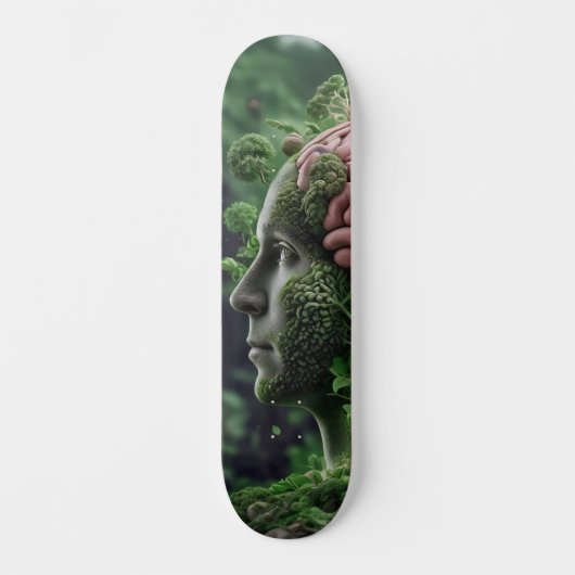 Man is Natuur - Humanity Environment Organic Persoonlijk Skateboard (Voorkant)