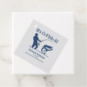 Man is officieel Fisherman Retirement Party Bedankjes Labels (In situ)