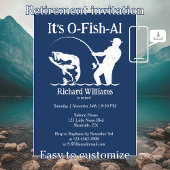 Man is officieel Fisherman Retirement Party Kaart