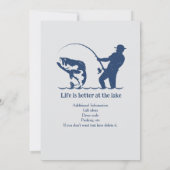 Man is officieel Fisherman Retirement Party Kaart (Achterkant)