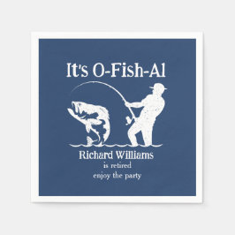 Man is officieel Fisherman Retirement Party Servet