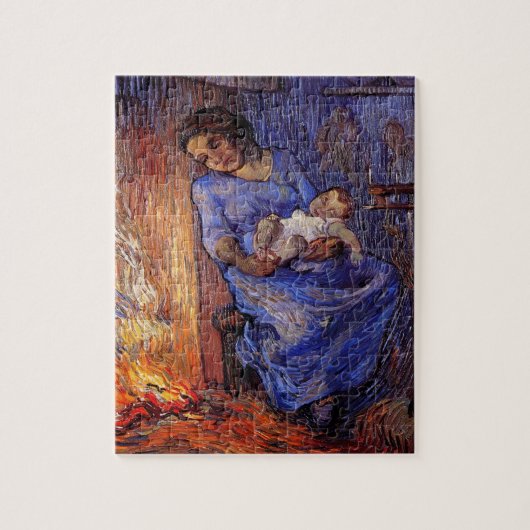 Man is op zee door Vincent van Gogh Legpuzzel (Verticaal)