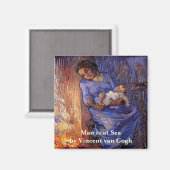 Man is op zee door Vincent van Gogh Magneet (Voorkant / Achterkant)