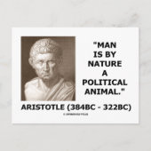 Man is per Natuur een politiek dier (Aristoteles) Briefkaart (Voorkant)