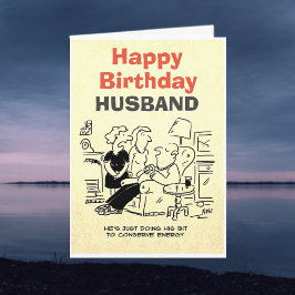 Man is slapen om energie te besparen kaart