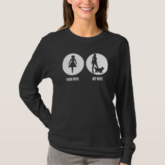 Man, jouw vrouw mijn vrouw Yorkshire Terrier een Y T-shirt