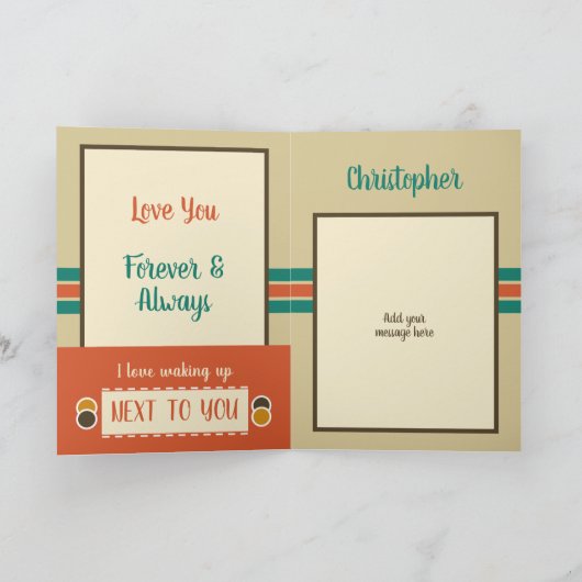 Man Jubileum elke dag is speciaal sinaasappel Kaart (Binnen)