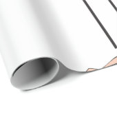 Man Jumping Hurdles Athletics Wrapping Paper Cadeaupapier (Rol Hoek)