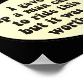 Man Kaart Poster (Hoek)