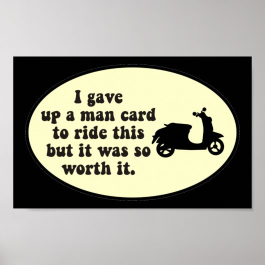 Man Kaart Poster (Voorkant)