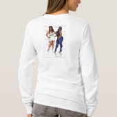 Man kan niet alleen van brood leven t-shirt (Achterkant)