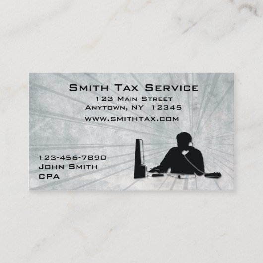 Man Kantoor Visitekaartje (Voorkant)