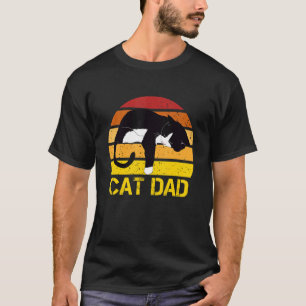 Man Kat Vader Voor Kat Vaderdag Viering T-shirt