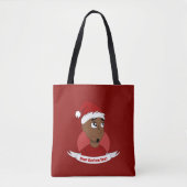 Man kerstcartoon glimlachen tote bag (Voorkant)