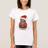 Man kerstcartoon lachen t-shirt (Voorkant)