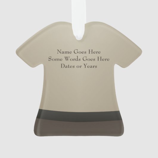 Man kerstfeestdag voor speciale pakketbezorging ornament (achterkant)