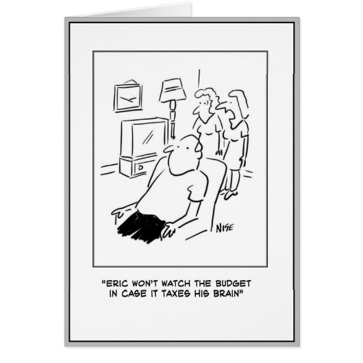 Man kijkt geen budget uit op tv-Cartoon. (Voorkant)