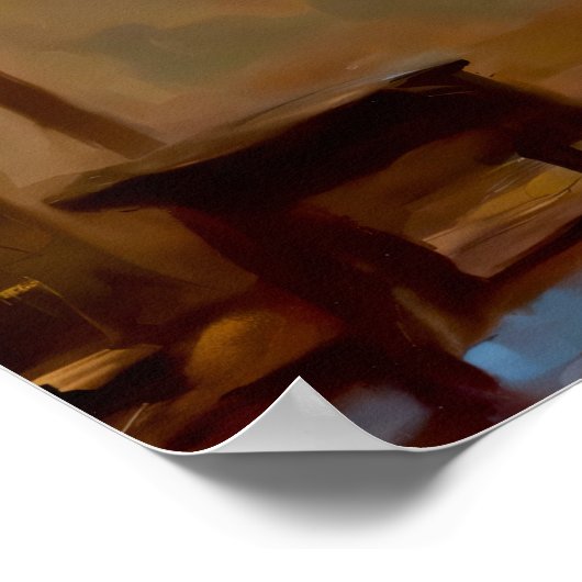 Man kijkt naar het zee poster (Hoek)