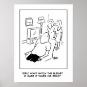 Man kijkt niet naar het budget op tv poster (Voorkant)