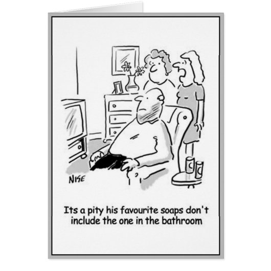 Man kijkt tv-zepen. (Voorkant)