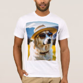 Man Kleding, schattig hond T-shirt (Voorkant)