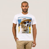 Man Kleding, schattig hond T-shirt (Voorkant volledig)