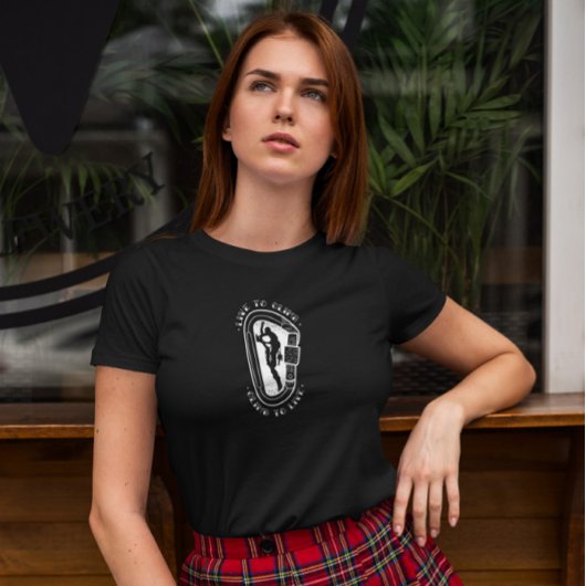 Man klimmer Silhouette T-shirt