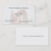 man knijpend zijn visitekaartje (Voorkant / Achterkant)