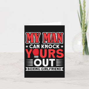 Man Knock Yours Out Boxing Vriendin Gifts Kaart