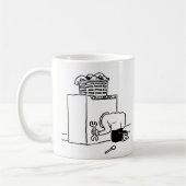 Man Koffie-Mok wasmachine repareren Koffiemok (Links)