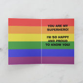 Man komt uit superheld Kaart (Binnen)