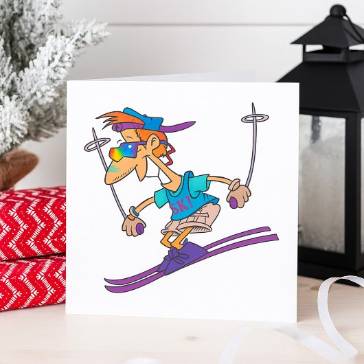 Man krijgt ski-uitnodigingen kaart