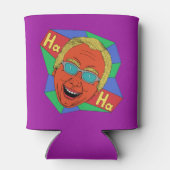 Man lachen (artistieke zelfportret) blikjeskoeler (Achterkant)