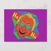 Man lachen (artistieke zelfportret) briefkaart (Voorkant)