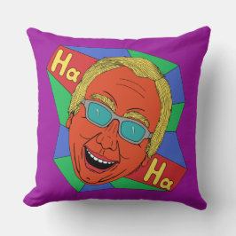 Man lachen (artistieke zelfportret) kussen